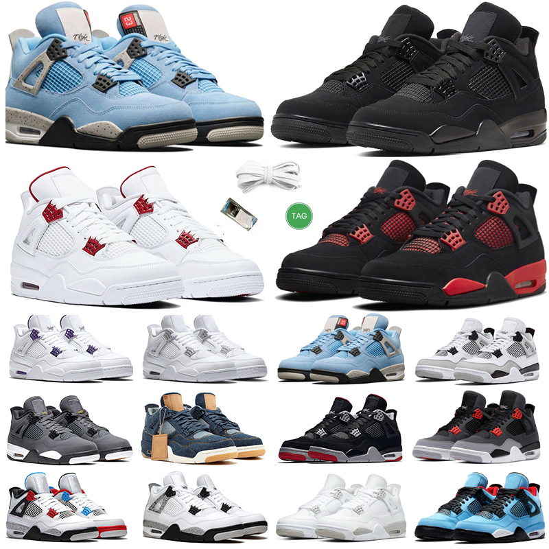 Jumpman 4 4s men women Basketball Shoes Red Thunder Black Cat Sail Lightning Canvas Infrared White Oreo UNC Blue Metallic Royalty men trainers Sports Sneakers, Color#46
Jumpman 4 4s men women Basketball Shoes Red Thunder Black Cat Sail Lightning Canvas Infrared White Oreo UNC Blue Metallic Royalty men trainers Sports Sneakers, Color#46