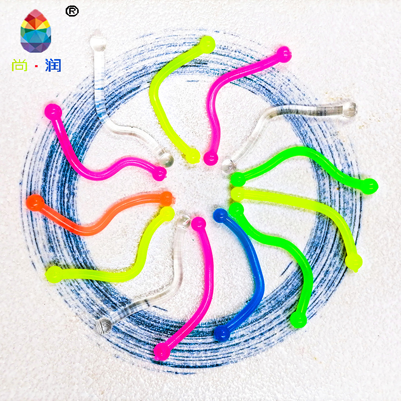Fidget Toys Popular TPR Swing Stick Lalalale Decompression Toys Mini Fun Children's Small Toy Wholesale