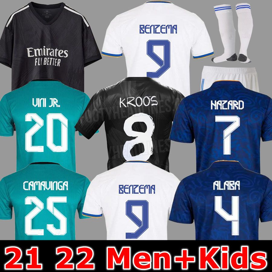 BENZEMA soccer jerseys 21 22 football shirt CAMAVINGA ALABA HAZARD ASENSIO MODRIC VALVERDE REAL MADRIDS Fourth camiseta men kids 2021 2022 uniforms VINI JR CASEMIRO, 21 22 away kids
BENZEMA soccer jerseys 21 22 football shirt CAMAVINGA ALABA HAZARD ASENSIO MODRIC VALVERDE REAL MADRIDS Fourth camiseta men kids 2021 2022 uniforms VINI JR CASEMIRO, 21 22 away kids