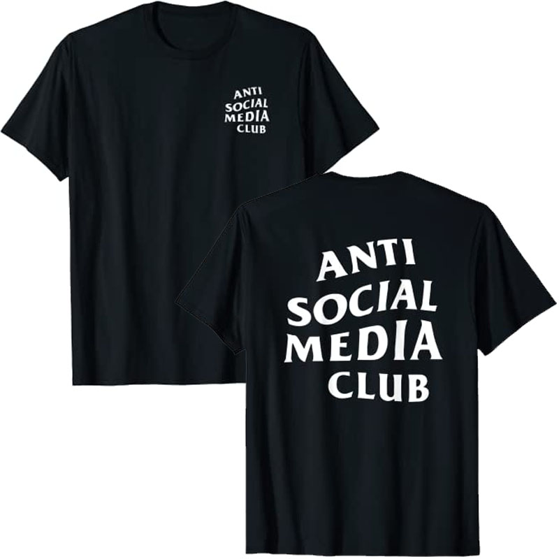 Anti Social Media Club Shirt Letters Printed Graphic Tee Sayings Quote Streetwear T-Shirt Short Sleeve Blouses Unisex Tops, Purple
Anti Social Media Club Shirt Letters Printed Graphic Tee Sayings Quote Streetwear T-Shirt Short Sleeve Blouses Unisex Tops, Purple