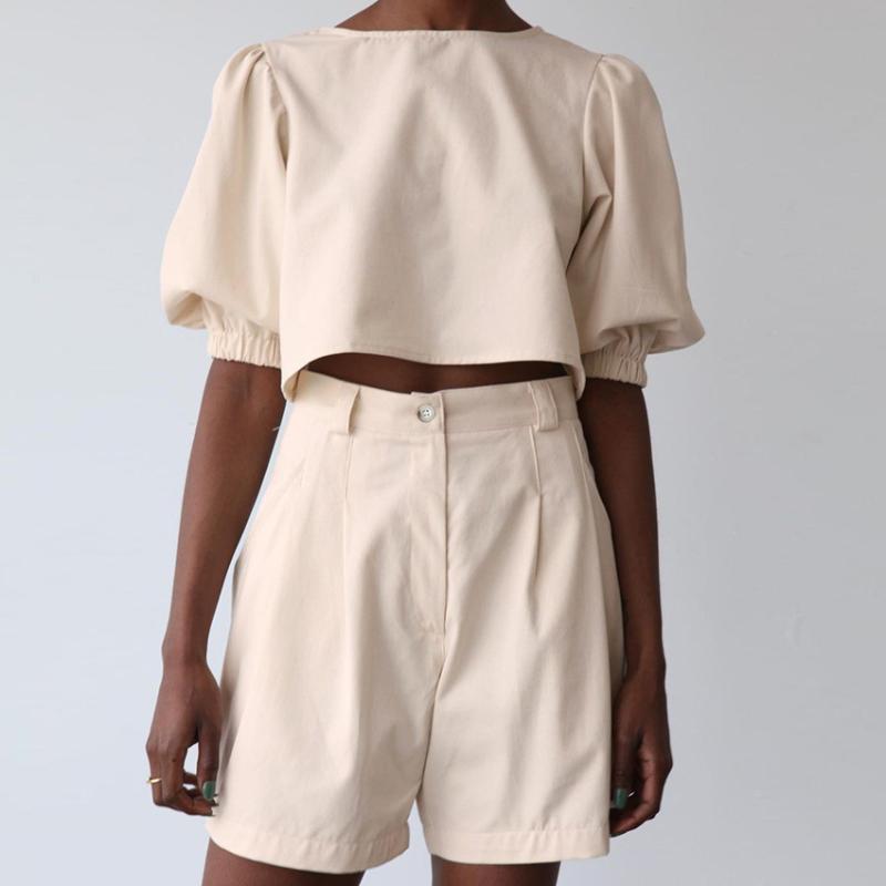 Women' Tracksuits Casual Cotton Linen Pocket Sets Short Sleeve T Shirt And Elastic Shorts Two Piece Set Women Beach Solid Outfits Tracksuit
Women' Tracksuits Casual Cotton Linen Pocket Sets Short Sleeve T Shirt And Elastic Shorts Two Piece Set Women Beach Solid Outfits Tracksuit