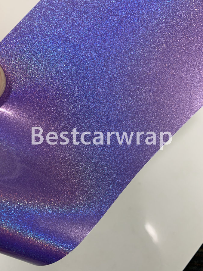 Premium Purple Laser Psychedelic Gloss Flip Vinyl For Whole Car wrap With Air bubble Free vehicle Wrapping Covering Foil Sticker 1.52x20m 5x65ft