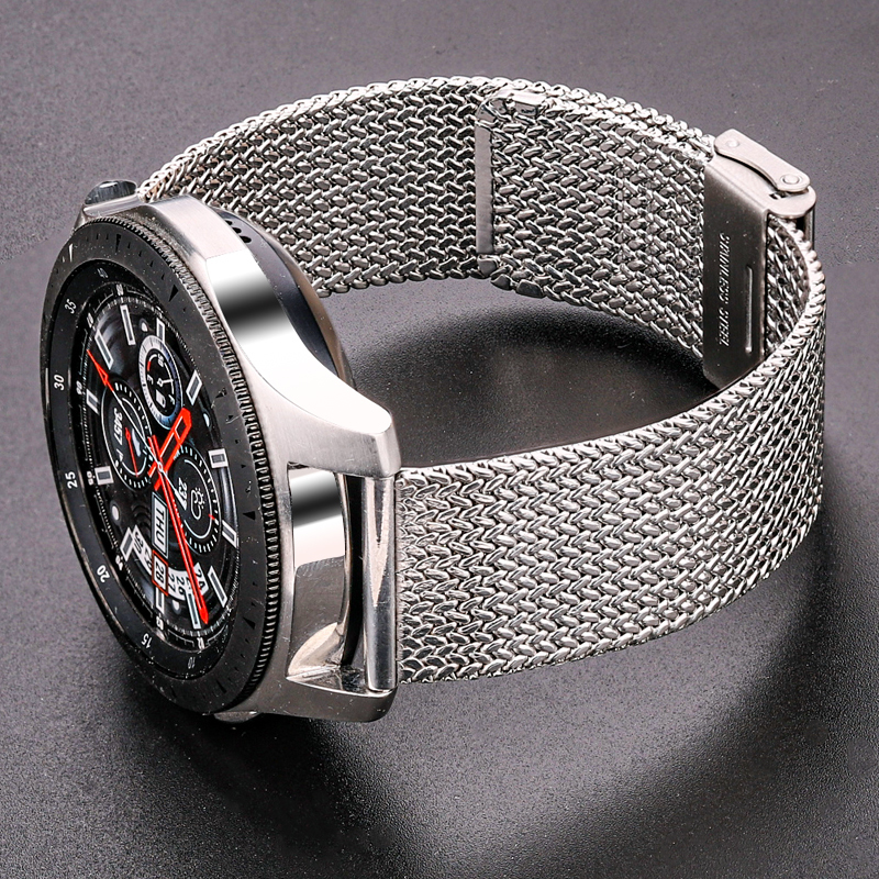 Stainless Steel Watch Band Bracelet 16mm 18mm 20mm 22mm Mesh Milanese Loop Watchbands Women Men Replacement Strap Accessories 220624