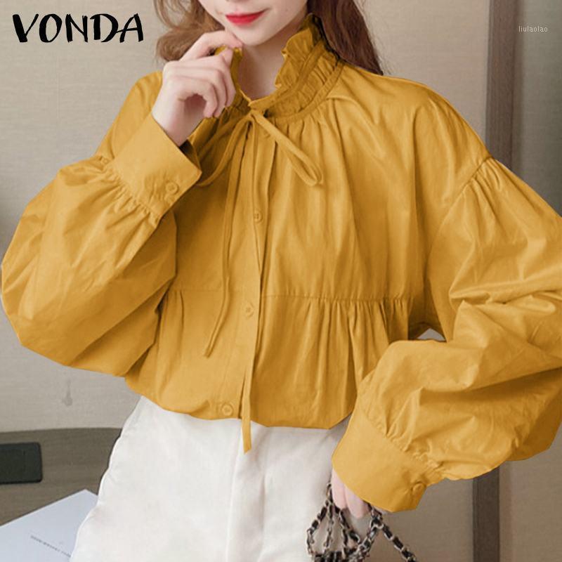 Women' Blouses & Shirts 2022 VONDA Spring Women Long Lantern Sleeve Casual Solid Color OL Office Shirt Elegant Tops Bohemian Blusas, Black
Women' Blouses & Shirts 2022 VONDA Spring Women Long Lantern Sleeve Casual Solid Color OL Office Shirt Elegant Tops Bohemian Blusas, Black