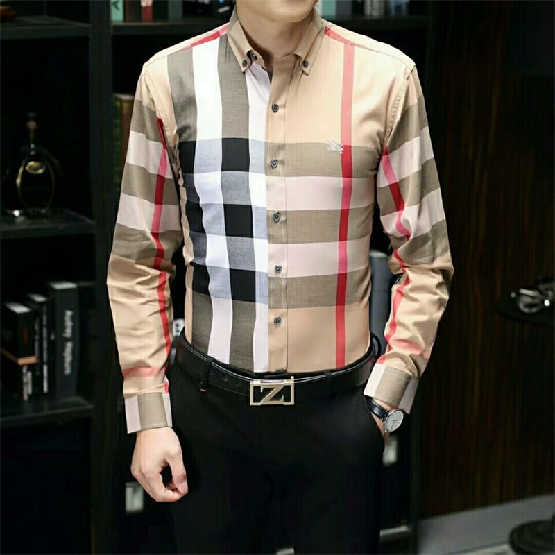Men's Dress Shirt Luxury Slim Silk T-shirt Long sleeve Casual business clothing plaid brand 17 color S-4XL A23, Customize
Men's Dress Shirt Luxury Slim Silk T-shirt Long sleeve Casual business clothing plaid brand 17 color S-4XL A23, Customize