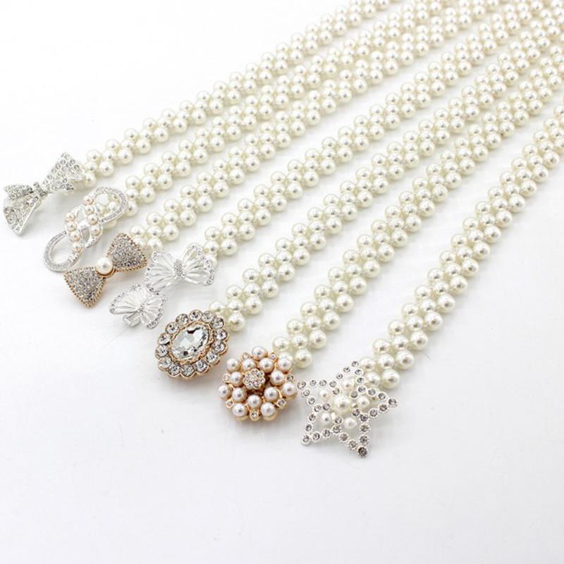 Belts Women Pearl Belt Waist Elastic Buckle Chain For Dress Crystal Bows Band Cinturon MujerBelts, Lavender
Belts Women Pearl Belt Waist Elastic Buckle Chain For Dress Crystal Bows Band Cinturon MujerBelts, Lavender