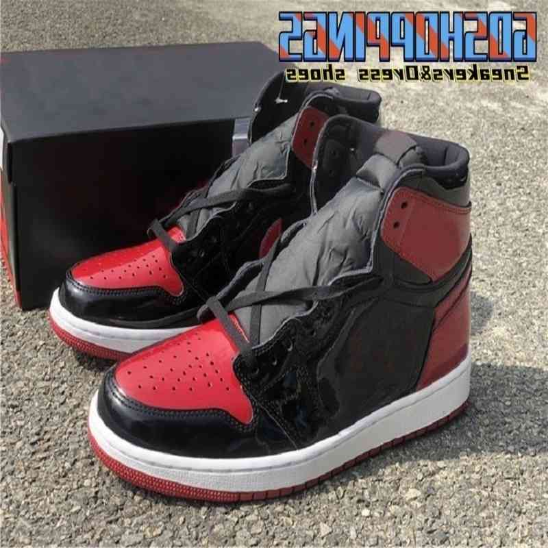 2021 Release Jumpman 1 Bred Patent Leather Basketball Shoes 555088-063 Top Quality High OG 1s BLACK RED TOE Mens Trainers Fashion Designer
2021 Release Jumpman 1 Bred Patent Leather Basketball Shoes 555088-063 Top Quality High OG 1s BLACK RED TOE Mens Trainers Fashion Designer