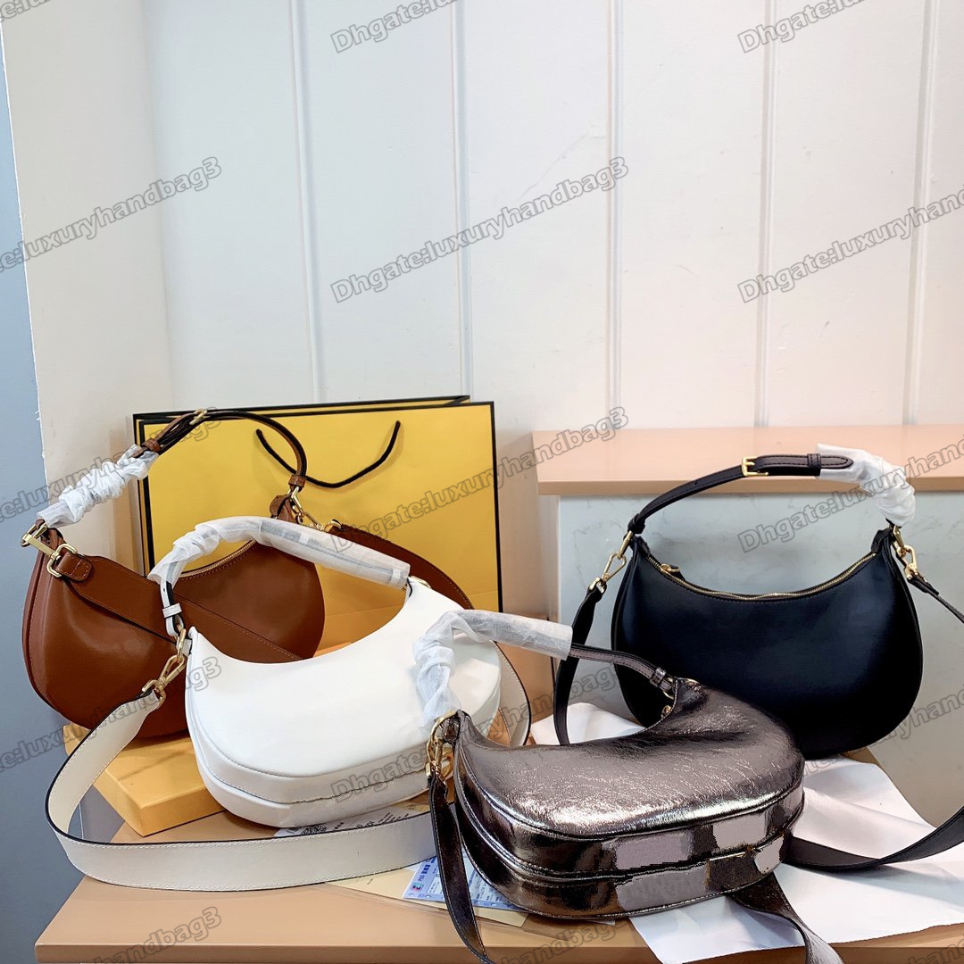 F Graphy Underarm Bag Halfmoon Shape Womens Shoulder Bag Bottom Gold Metal Letter Logo with Leather Strap Designers Luxurys Cross Body
F Graphy Underarm Bag Halfmoon Shape Womens Shoulder Bag Bottom Gold Metal Letter Logo with Leather Strap Designers Luxurys Cross Body