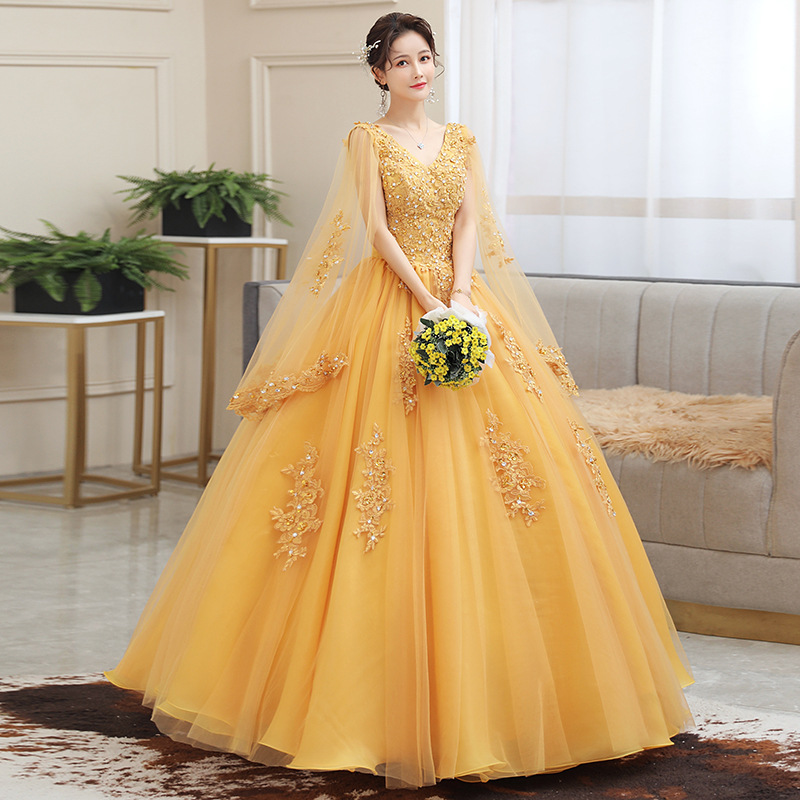 Elegant Light Blue Lace Evening Dress 2022 Cape Sleeves V Neck Dubai Arabic Kaftan Prom Dresses Beaded Vintage Sweet 15 Birthday Party Wear Vestidos D