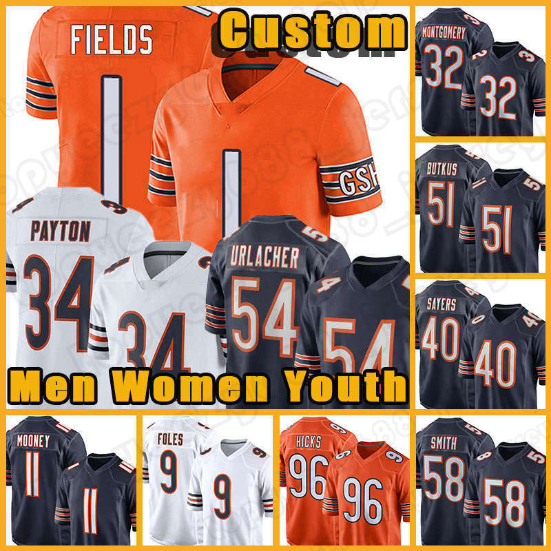Justin Fields Walter Payton Football Jersey Darnell Mooney Roquan Smith Brian Urlacher Akiem Hicks Mike Singletary Gale Sayers Montgomery, Custom youth(xiongdui)
Justin Fields Walter Payton Football Jersey Darnell Mooney Roquan Smith Brian Urlacher Akiem Hicks Mike Singletary Gale Sayers Montgomery, Custom youth(xiongdui)