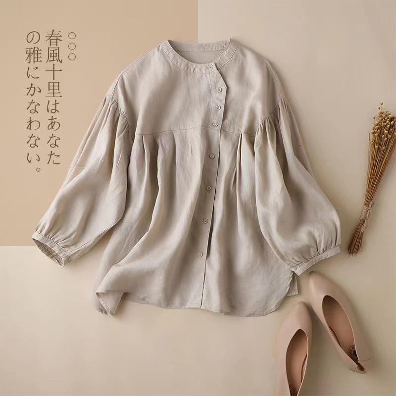 Women's Blouses & Shirts Elegant Cotton Linen Women T-Shirt Casual Loose Button Up Long Sleeve T-Shirts Female Harajuku ShirtsWomen's, Kq
Women's Blouses & Shirts Elegant Cotton Linen Women T-Shirt Casual Loose Button Up Long Sleeve T-Shirts Female Harajuku ShirtsWomen's, Kq