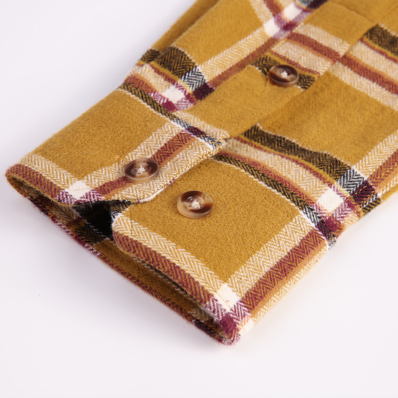 100% Cotton Flannel Plaid Shirt For Men Outdoor Work Logging s Heavy Casual Button Jacket USA SIZE 220322