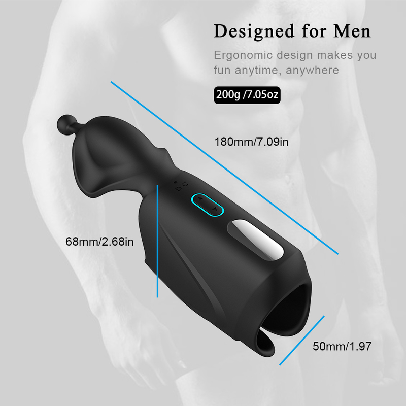 Powerful Male Vibrator Glans Massager Penis Stimulation penis delay trainer Masturbator Sex toys for Men Adults 10 Modes 220315