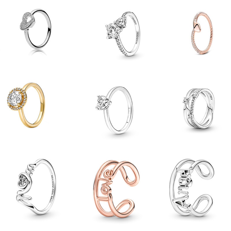 New s925 Sterling Silver Luxury Rings Open Flower Love Heart Ladies Fit Original Pandora Fashion Engagement Wedding Jewelry Charm Classic Ladies Gift With Box
New s925 Sterling Silver Luxury Rings Open Flower Love Heart Ladies Fit Original Pandora Fashion Engagement Wedding Jewelry Charm Classic Ladies Gift With Box