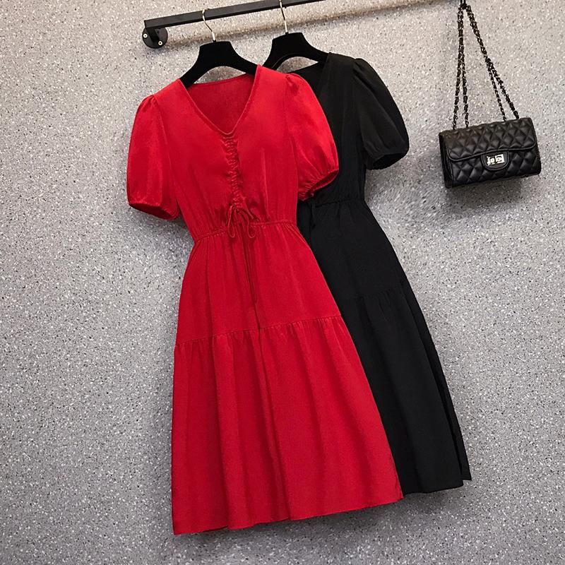Party Dresses Size Women Elegant Casual Chiffon Office Dress 2022 Summer Short Sleeve V Neck Bow Solid Slim Long VestidosParty, Black
Party Dresses Size Women Elegant Casual Chiffon Office Dress 2022 Summer Short Sleeve V Neck Bow Solid Slim Long VestidosParty, Black