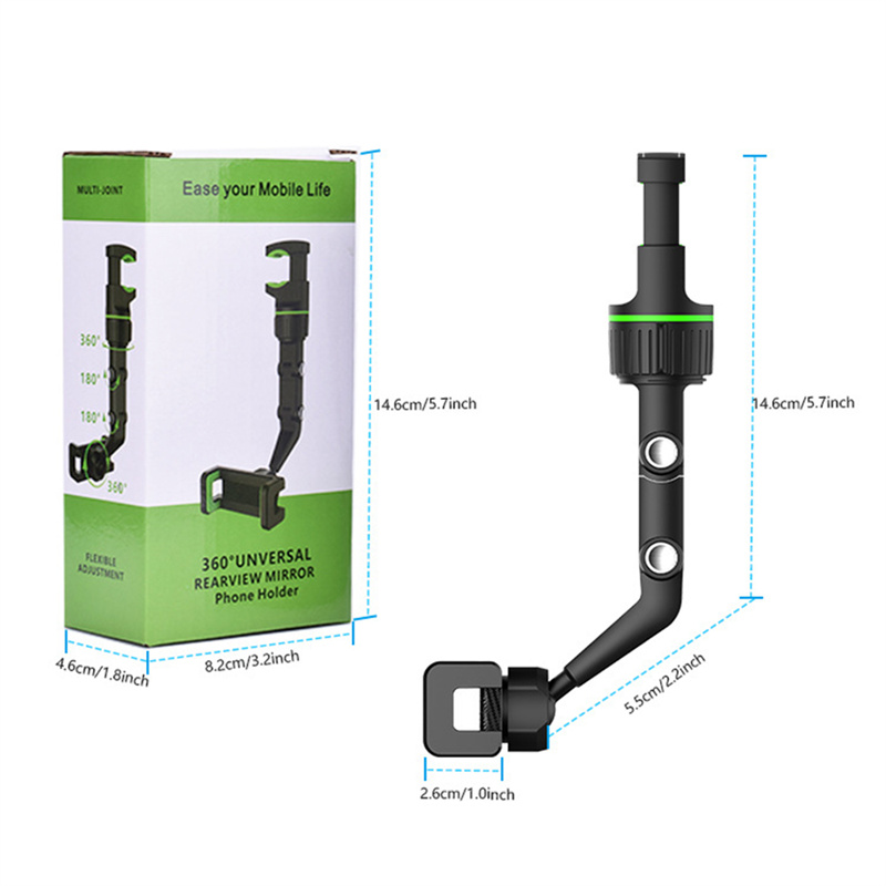 Universal mount phone holder multifunctional rotate 360 degrees car rearview mirror suspension holders for smartphone gps bracket