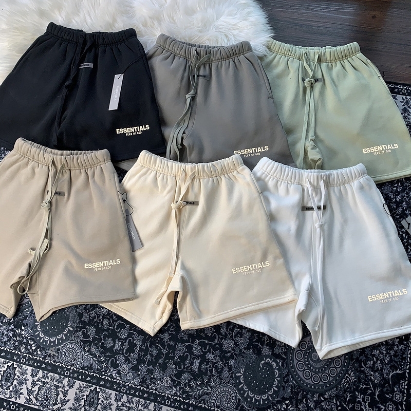 Fog Essentials Double Thread 20fw Reflective Letter Drawstring Plush Shorts, Apricot
Fog Essentials Double Thread 20fw Reflective Letter Drawstring Plush Shorts, Apricot