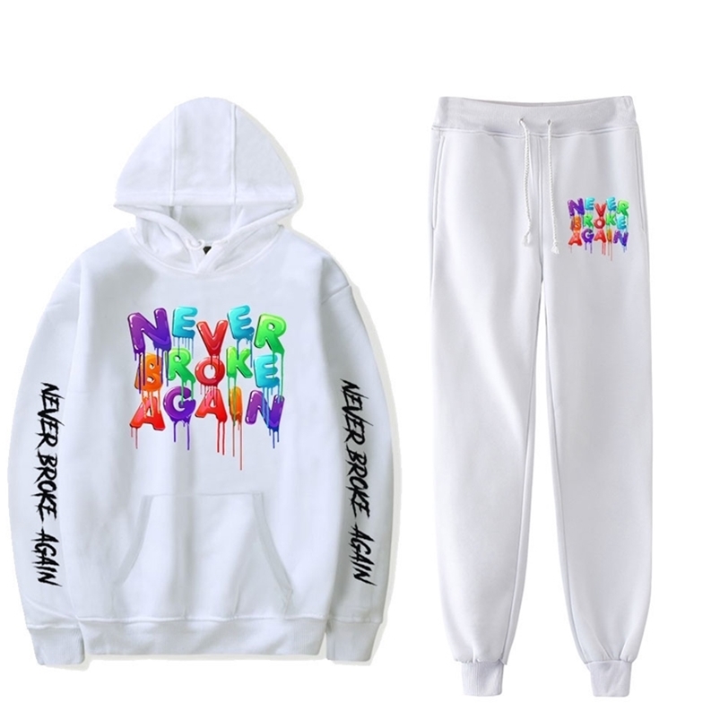 Youngboy Never Broke Again Fashion Long Sleeve Hooded Sweatshirt Women Men Tracksuit Hoodies Pants Hip Hop LJ201117