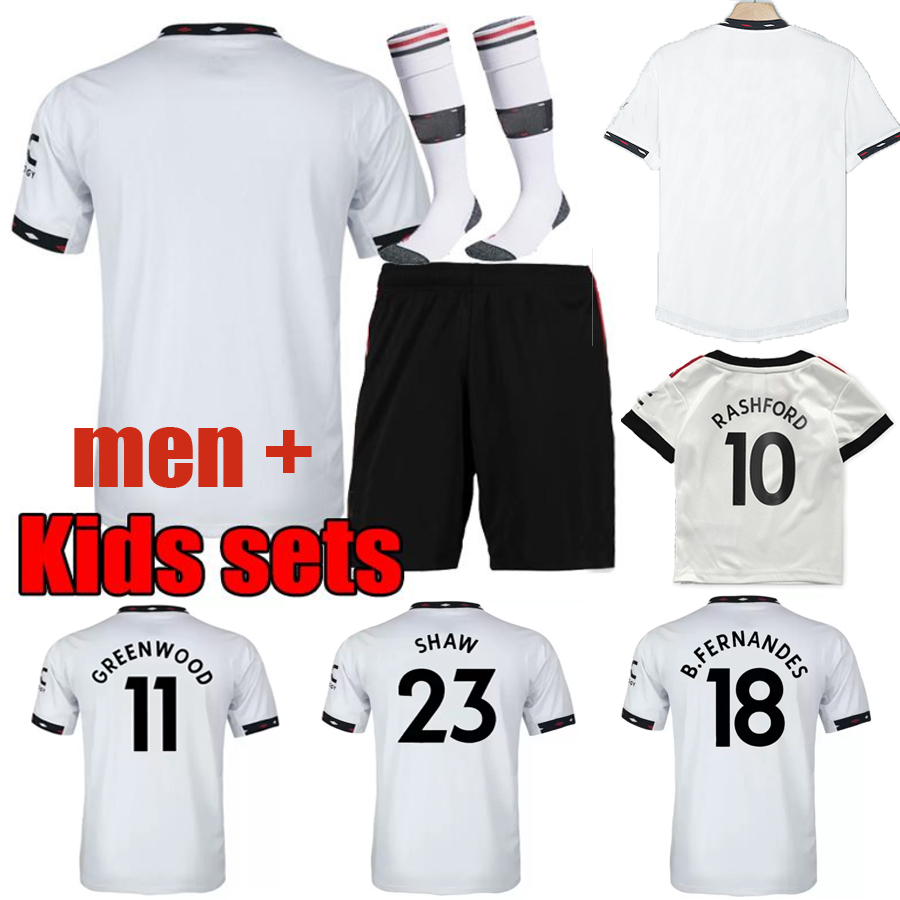 22/23 SANCHO utds soccer jersey football shirts VARANE GREENWOOD RASHFORD mans Bruno Fernandes 2023 fans player version FRED SHAW POGBA MARTIAL men kids kit uniforms, 22 23 white away kit+socks
22/23 SANCHO utds soccer jersey football shirts VARANE GREENWOOD RASHFORD mans Bruno Fernandes 2023 fans player version FRED SHAW POGBA MARTIAL men kids kit uniforms, 22 23 white away kit+socks