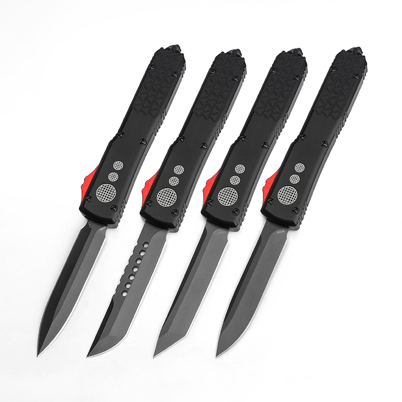 New Style UT Tri-Grip Pocket Knife Nice Outdoor Hunting Automatic Knives Tactical EDC Practical Survival Tools D2 Blade CNC Aluminum Handle Nylon Sheath Self Defense
New Style UT Tri-Grip Pocket Knife Nice Outdoor Hunting Automatic Knives Tactical EDC Practical Survival Tools D2 Blade CNC Aluminum Handle Nylon Sheath Self Defense
