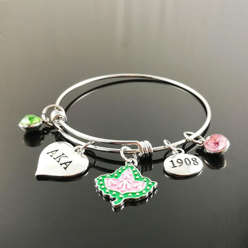 Bangle Handmade Greek Sorority Letter Heart 1908 Adjustable Bracelet JewelryBangle BangleBangle
Bangle Handmade Greek Sorority Letter Heart 1908 Adjustable Bracelet JewelryBangle BangleBangle