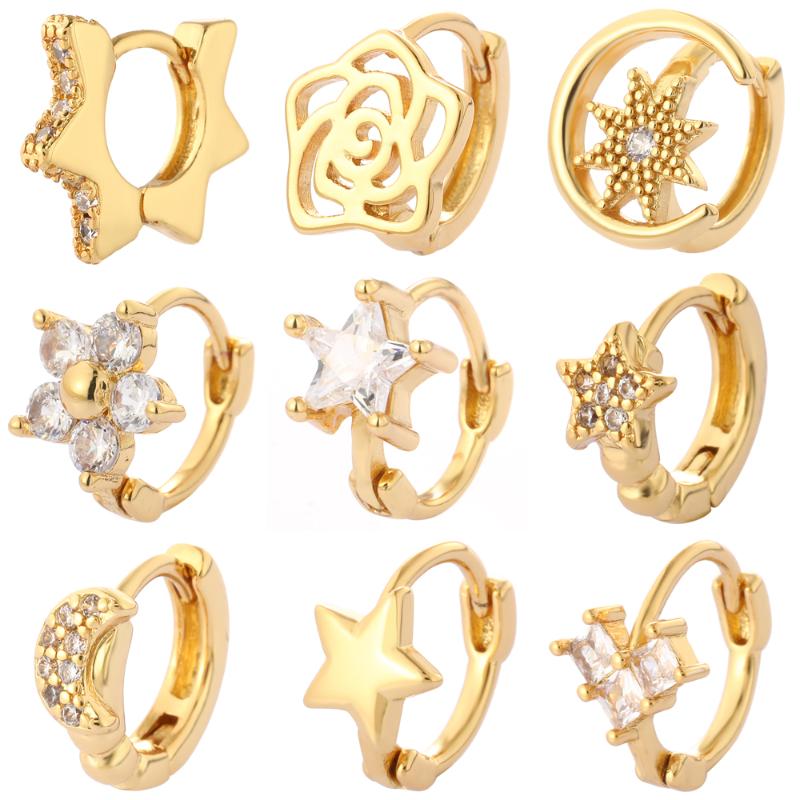 Dangle & Chandelier Moon Star CZ Earrings For Women Gold Geometric Hoop Female Copper Zircon Korean Fashion Trendy 2022Dangle
Dangle & Chandelier Moon Star CZ Earrings For Women Gold Geometric Hoop Female Copper Zircon Korean Fashion Trendy 2022Dangle