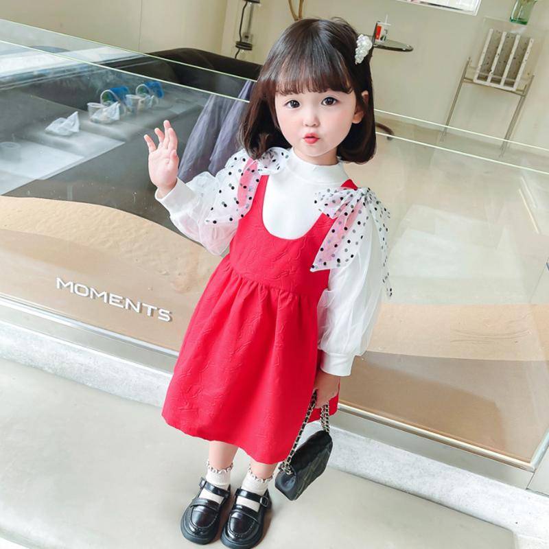 Clothing Sets Kids Clothes Blouse Dress Girl Spring Autumn Girls Casual Style Costumes For ChildrenClothing, J3681-1
