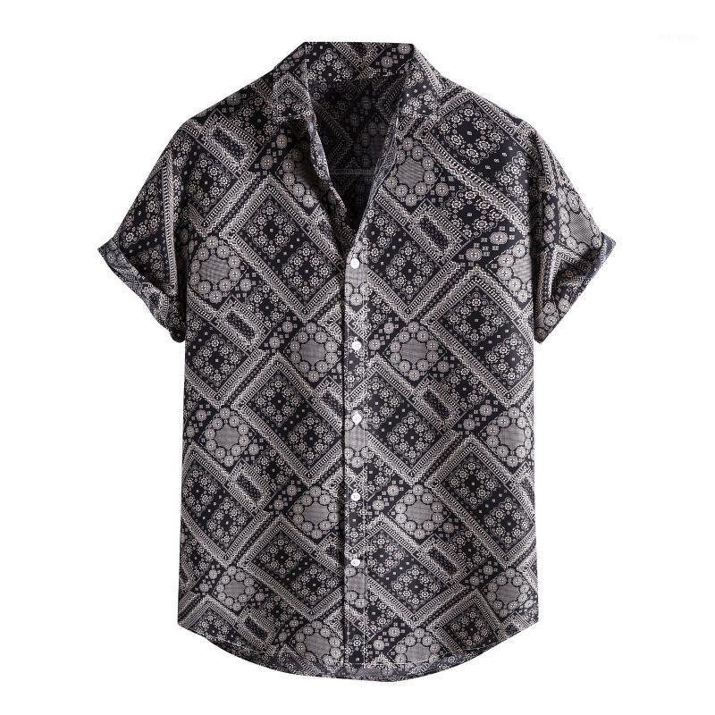 Men' Casual Shirts Summer Lapel Print Short Sleeve Shirt Top Blouse Brand Men Clothing Hawaiian Style Camisa Masculina
Men' Casual Shirts Summer Lapel Print Short Sleeve Shirt Top Blouse Brand Men Clothing Hawaiian Style Camisa Masculina