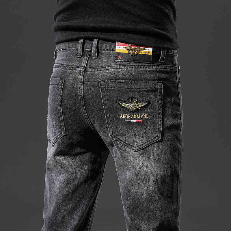 / Autumn Winter Fashion Trend Embroidered Letter Pattern Korean Casual Elastic Jeans Men's Slim Cut Pants, Q9095
/ Autumn Winter Fashion Trend Embroidered Letter Pattern Korean Casual Elastic Jeans Men's Slim Cut Pants, Q9095