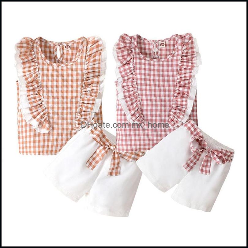 Clothing Sets Baby Kids Baby Maternity Girls Lattice Outfits Children Ruffle Flying Sleeve Plaid Dh6Jo, Orange
Clothing Sets Baby Kids Baby Maternity Girls Lattice Outfits Children Ruffle Flying Sleeve Plaid Dh6Jo, Orange