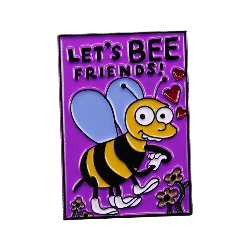 Cartoon Simpson inspiration badge makes us friends Valentine's Day card Brooch funny bee pun, As picture
Cartoon Simpson inspiration badge makes us friends Valentine's Day card Brooch funny bee pun, As picture