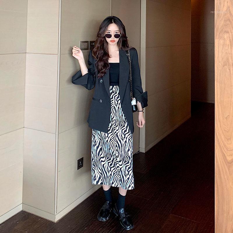 Skirts Retro Zebra Pattern Women's Autumn And Winter High Waist Slit Casual A- Line Woman Faldas Jupe, Only dress 
Skirts Retro Zebra Pattern Women's Autumn And Winter High Waist Slit Casual A- Line Woman Faldas Jupe, Only dress