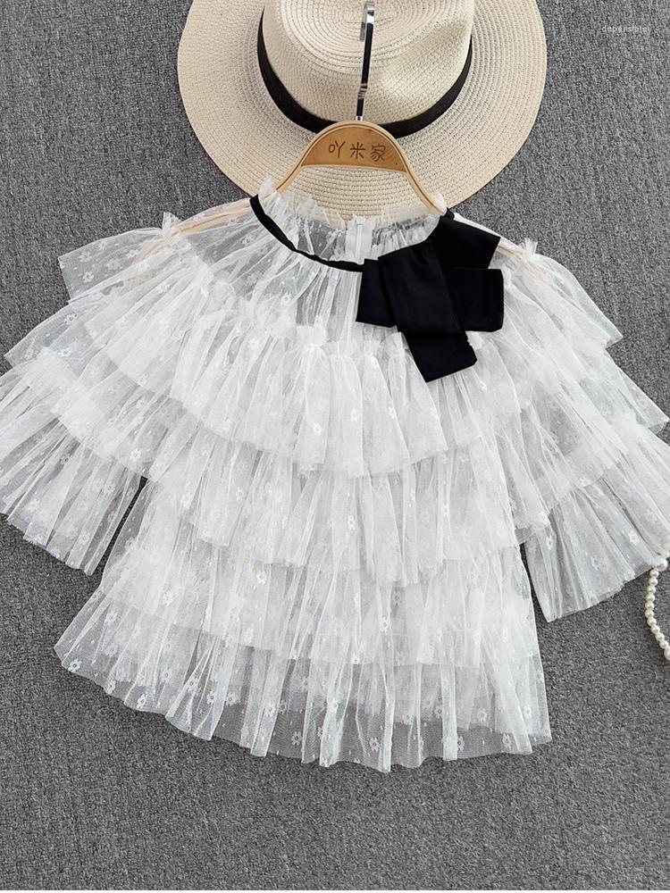 Women's Knits & Tees FTLZZ Summer Women O-Neck Sweet Mesh Chiffon Shirt Female Fashion Casual Short Sleeve Loose Cascade Top Depe22, White
Women's Knits & Tees FTLZZ Summer Women O-Neck Sweet Mesh Chiffon Shirt Female Fashion Casual Short Sleeve Loose Cascade Top Depe22, White
