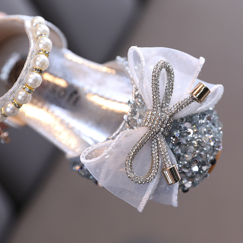 Girls Summer Fashion Little Girl Princess Children Bow Sandals Baby Show Kids Shoes E649 220725