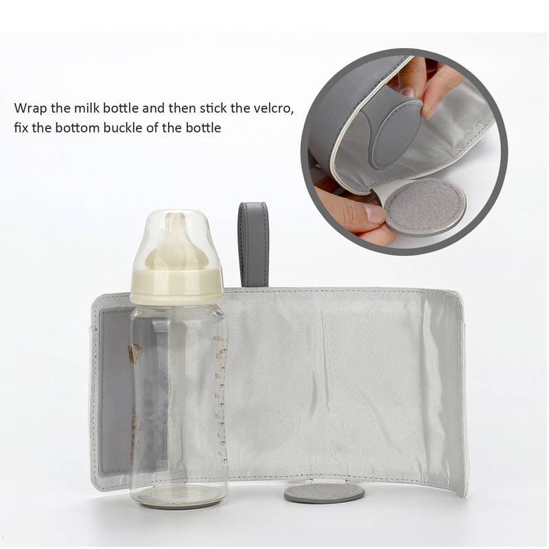 Heated baby bottle cooler bag USB travel milk food heating thermostat portable baby bottle warmer bottle bag 220512