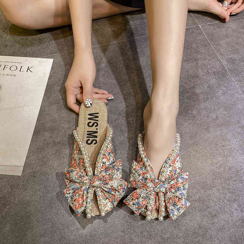 Sandals Slippers Female Summer Small Broken Flower Beach Sandals Bow Canvas Half Slippers Women Flat Shoes Slides 220412, Red
Sandals Slippers Female Summer Small Broken Flower Beach Sandals Bow Canvas Half Slippers Women Flat Shoes Slides 220412, Red