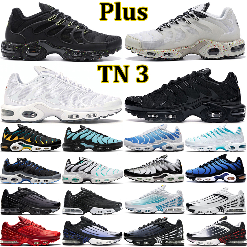 

Running 2022 TN Plus 3 Shoes Mens Terrascape Triple Black White Hyper Jade Laser Blue Fury Pimento Wolf Grey Obsidian Men Women Trainers, 15