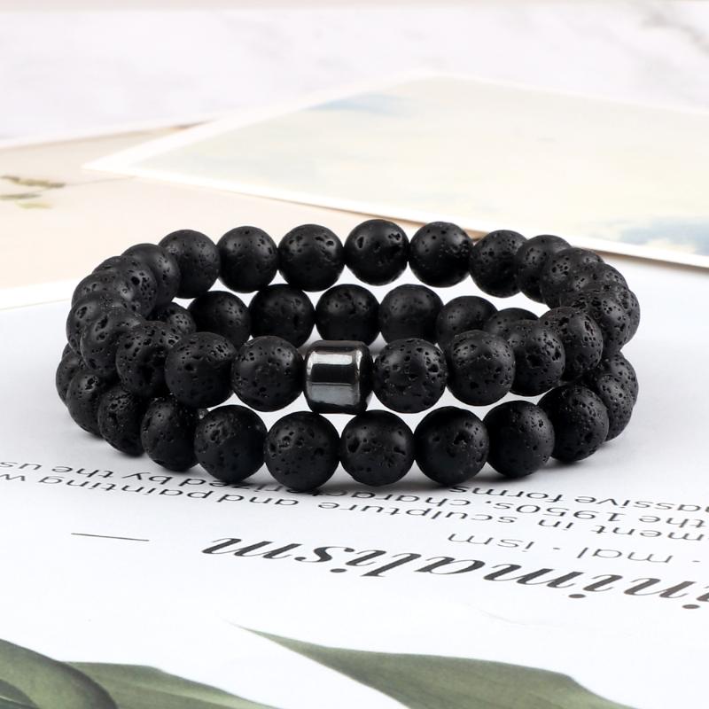 Beaded, Strands 2pcs/set Volcanic Stone Bracelet For Women Men Natural Beaded Bangle Lucky Yoga Meditation Healing Couple Gift Jewelry
Beaded, Strands 2pcs/set Volcanic Stone Bracelet For Women Men Natural Beaded Bangle Lucky Yoga Meditation Healing Couple Gift Jewelry