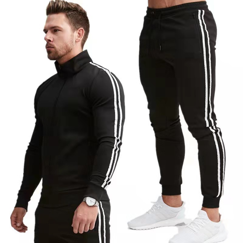 New zipper Hoodie + pants two piece mens autumn and winter suit casual sportswear men's sportswear, Black
New zipper Hoodie + pants two piece mens autumn and winter suit casual sportswear men's sportswear, Black