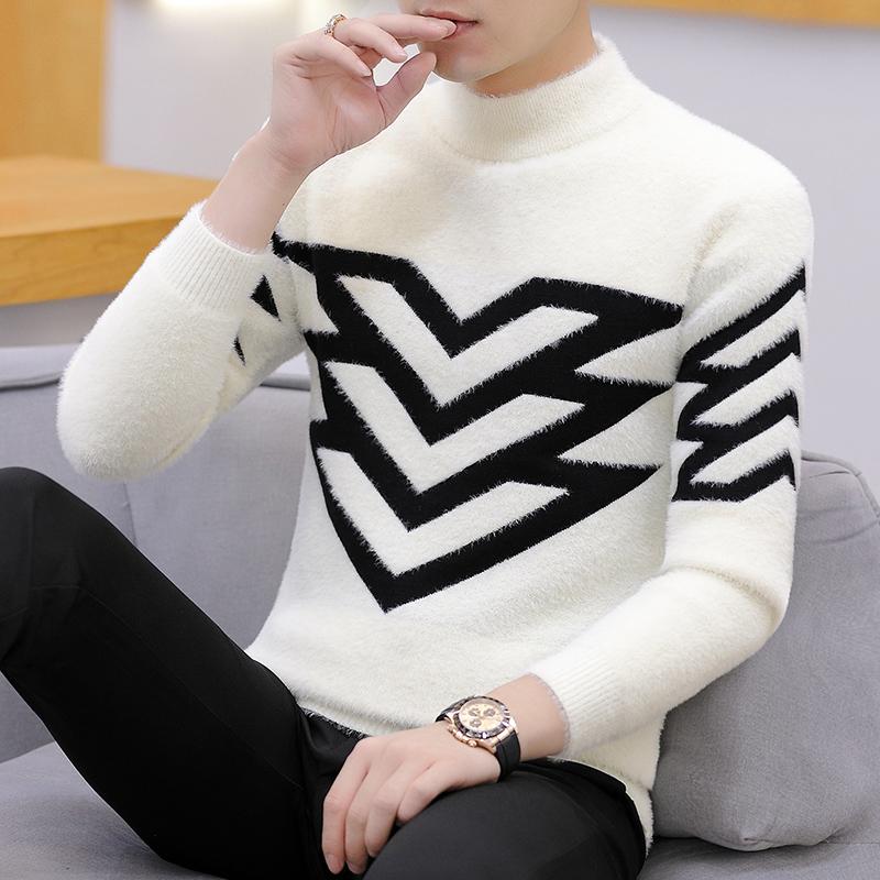 Women's Sweaters DYB&ZACQ Brand Semi-turtleneck Men's Autumn/winter Fashion Heavy Knit Sweater Mink Cashmere Loose Base Cardigan Coa, Gray
Women's Sweaters DYB&ZACQ Brand Semi-turtleneck Men's Autumn/winter Fashion Heavy Knit Sweater Mink Cashmere Loose Base Cardigan Coa, Gray