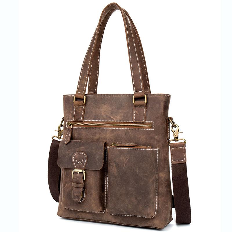 Cross Body Vintage Crazy Horse Leather Men's Handbag Male Laptop Briefcase Genuine Shoulder Crossbody Bag Men Business Travel BagsCross, Auburn
Cross Body Vintage Crazy Horse Leather Men's Handbag Male Laptop Briefcase Genuine Shoulder Crossbody Bag Men Business Travel BagsCross, Auburn