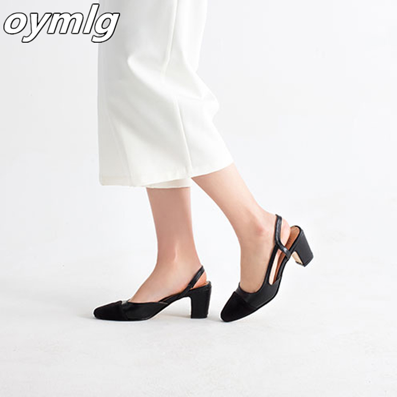Spring Europe Fashion High Heels Sandals Ladies Party Dress Shoes Pointed Toe Slingback Women Mixed Colors 220328