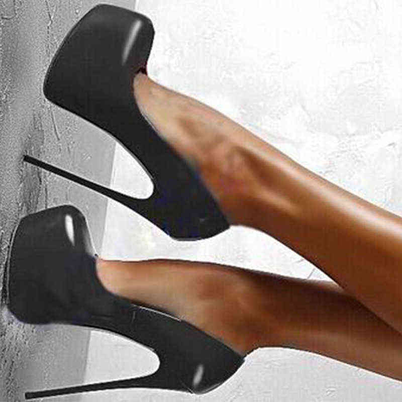 Spring/Autumn Sexy Wedding Fetish Round Toe Woman Pumps Platform Very High Heel Pumps 16 CM Black Red H220409
Spring/Autumn Sexy Wedding Fetish Round Toe Woman Pumps Platform Very High Heel Pumps 16 CM Black Red H220409