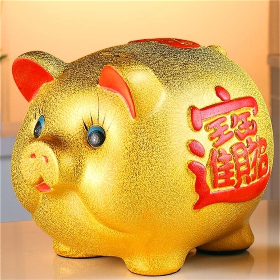 Ceramic Cartoon Boxes Creative Golden for Gift Piggy Bank Children's Retro Coin Tank Money Savings Home Decoration GG50cq 2012864
Ceramic Cartoon Boxes Creative Golden for Gift Piggy Bank Children's Retro Coin Tank Money Savings Home Decoration GG50cq 2012864