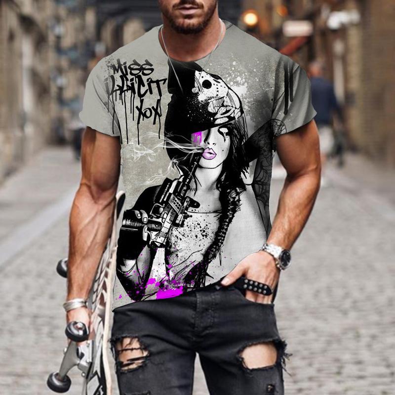 Men's T-Shirts Summer Beauty Print Short-sleeved Men's T-shirt Solid Color Round Neck Casual Loose T Shirt Oversized Tops Retro Trend Cl
Men's T-Shirts Summer Beauty Print Short-sleeved Men's T-shirt Solid Color Round Neck Casual Loose T Shirt Oversized Tops Retro Trend Cl