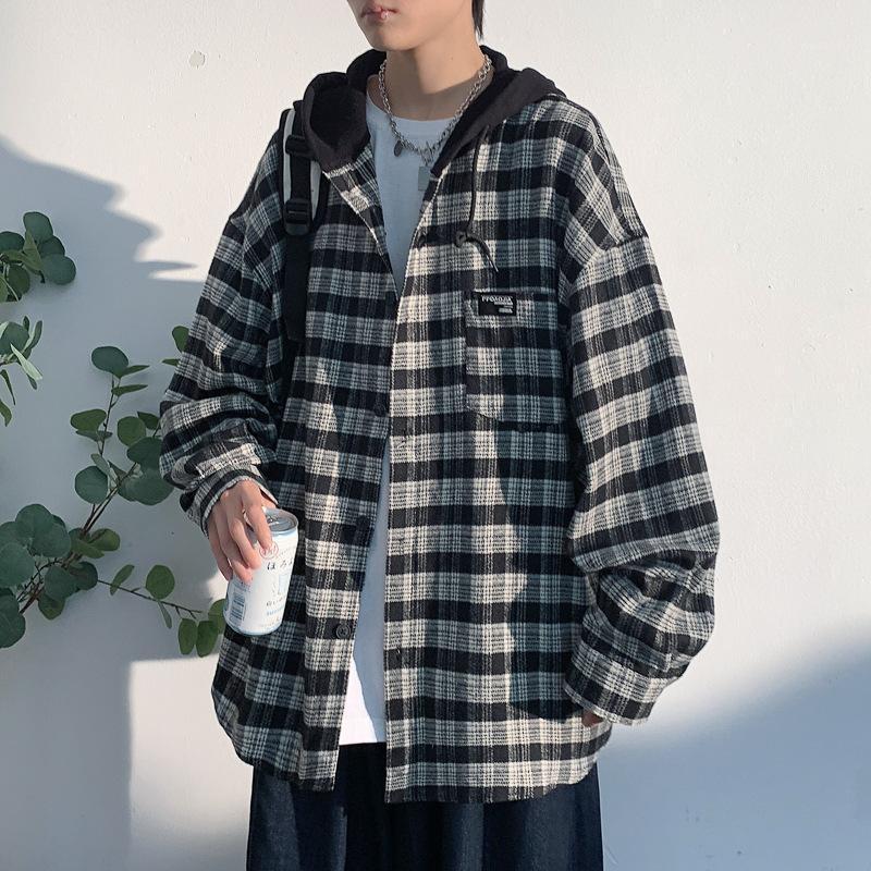 Men's Casual Shirts Men Clothing 2022 Autumn Stitching Plaid Shirt Large Size Loose Fake Two Camisas Para Hombre, Gray grid
Men's Casual Shirts Men Clothing 2022 Autumn Stitching Plaid Shirt Large Size Loose Fake Two Camisas Para Hombre, Gray grid
