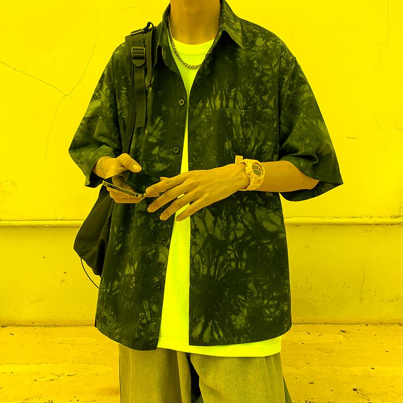 Men's Casual Shirts Summer Men's Short Sleeve Tie Dye Glass Shards Printing One Pocket Korean Fashion Streetwear Loose ClothingMen's, Black
Men's Casual Shirts Summer Men's Short Sleeve Tie Dye Glass Shards Printing One Pocket Korean Fashion Streetwear Loose ClothingMen's, Black
