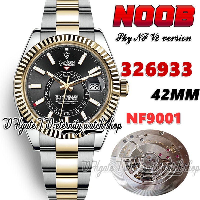 N V2 42mm Sky nn326933 A9001 Complication Calendar Automatic Mens Watch Fluted Bezel Black Dial Stick Markers Two Tone 904L Steel Bracelet Super eternity Watches, Watch waterproof cost
N V2 42mm Sky nn326933 A9001 Complication Calendar Automatic Mens Watch Fluted Bezel Black Dial Stick Markers Two Tone 904L Steel Bracelet Super eternity Watches, Watch waterproof cost