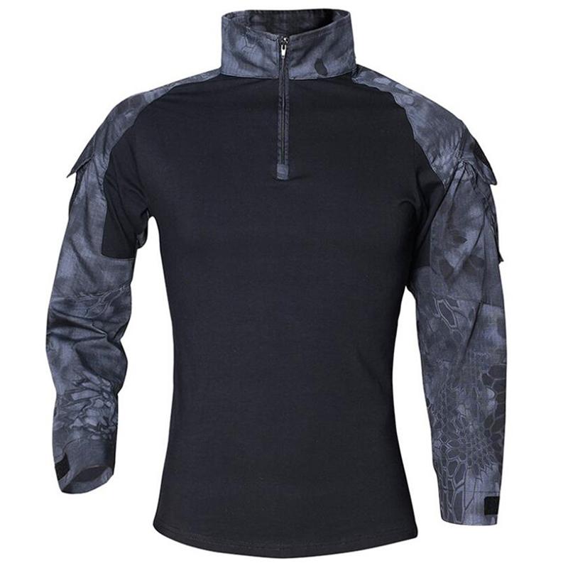 Men' T-Shirts Tactical Combat T Shirts Men Outdoor Military Uniform Camouflage T-Shirt Camo Long Sleeve Army Cotton Clothes Frog Tshirt 5XL, Black python
Men' T-Shirts Tactical Combat T Shirts Men Outdoor Military Uniform Camouflage T-Shirt Camo Long Sleeve Army Cotton Clothes Frog Tshirt 5XL, Black python