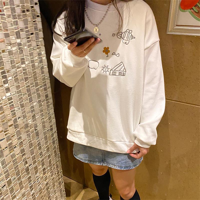 Women's Hoodies & Sweatshirts Harajuku Embroidery Stick Cartoon Plus Velvet Female Chic Casual Round Neck Korean Funny Clothes, Sky blue
Women's Hoodies & Sweatshirts Harajuku Embroidery Stick Cartoon Plus Velvet Female Chic Casual Round Neck Korean Funny Clothes, Sky blue